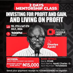 Investing for Profit and Gain | Living on Profit